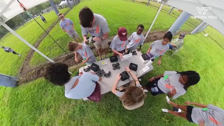 Summer program delivers fun STEM education at Virginia Tech Drone Park