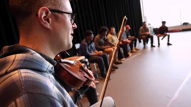 Grammy-nominated string quartet brings the arts home for some students