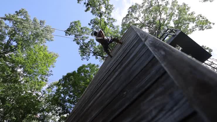 New cadets tackle obstacle course and rappel tower