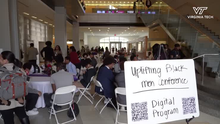 Students and mentors attend the Uplifting Black Men Conference