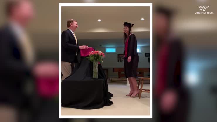 Graduates of the Class of 2020 share home commencement ceremonies for #HokieGrad