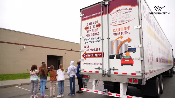 VTTI teaches high school students about "Sharing the Road"