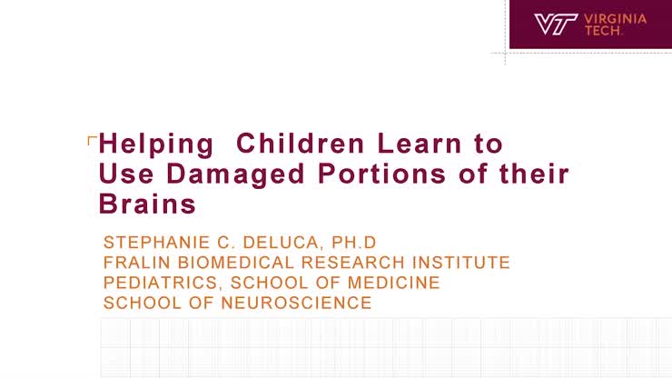 HokieTalks: Helping children learn to use damaged portions of their brains
