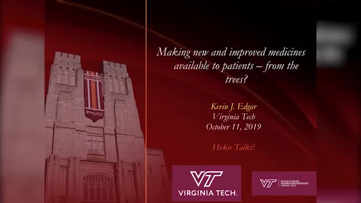 HokieTalks: Making new and improved medicines available to patients-- from the trees