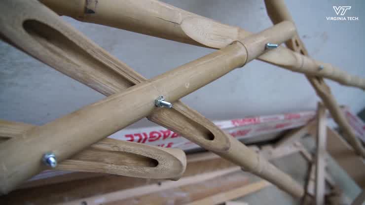 Research into bamboo shows a sustainable and natural raw building material