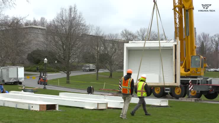 FutureHAUS Dubai Exhibition on Virginia Tech's Drillfield