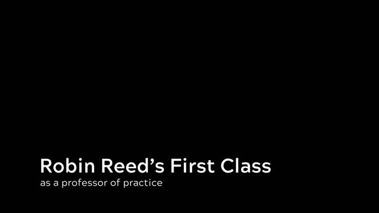 News anchor Robin Reed's first day as a professor of practice