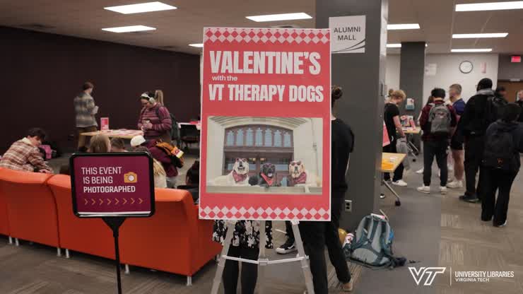 VT Therapy Dogs spread love on Valentine's Day