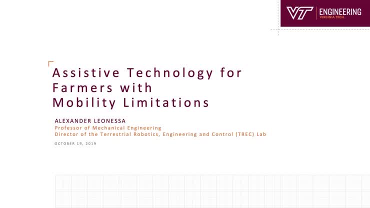 HokieTalks: Assistive technology for farmers with mobility limitations