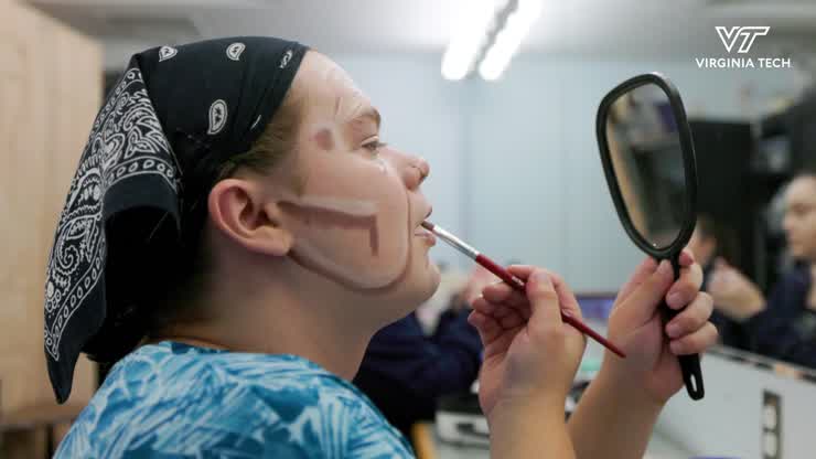Learning stage makeup at Virginia Tech