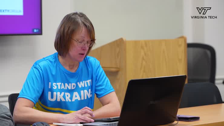 Virginia Tech scholar displaced by war in Ukraine