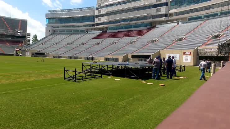 Spring Commencement 2022 Setup Timelapse