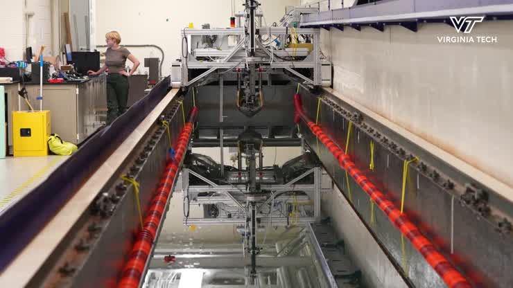 Tow tank experiment makes waves in research