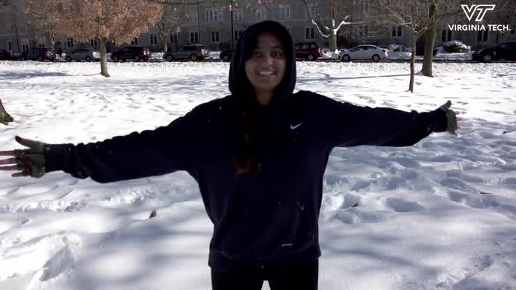 Virginia Tech Snow Fun